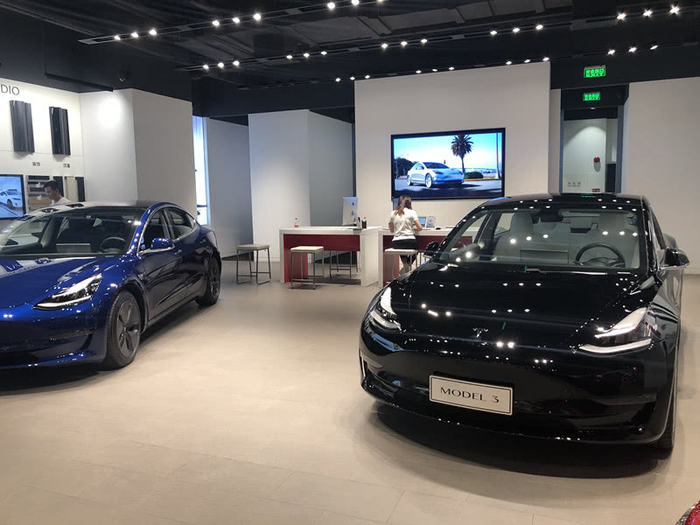 特斯拉Model 3 图片来源：时代财经潘卓伦摄