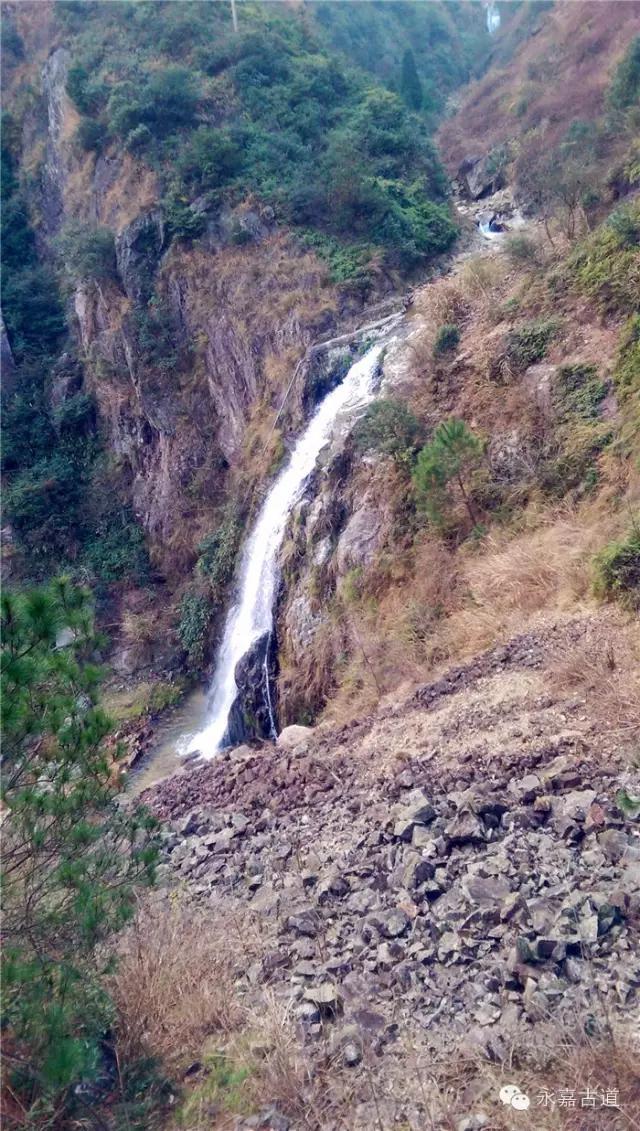 温州吊坦漈古道，瀑飞水奔，奇石林立，箬叶招人，风景奇美