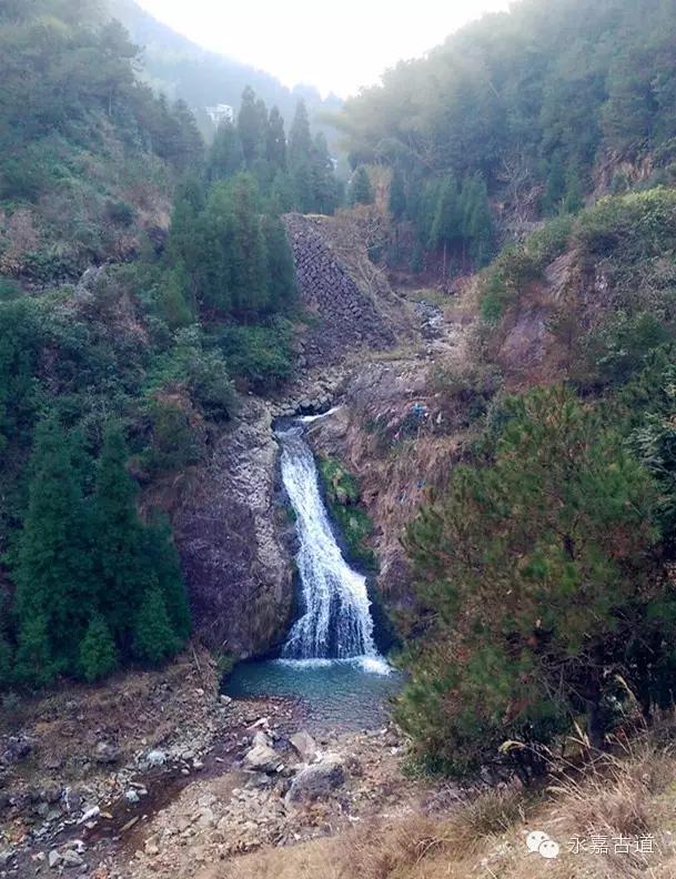 温州吊坦漈古道，瀑飞水奔，奇石林立，箬叶招人，风景奇美