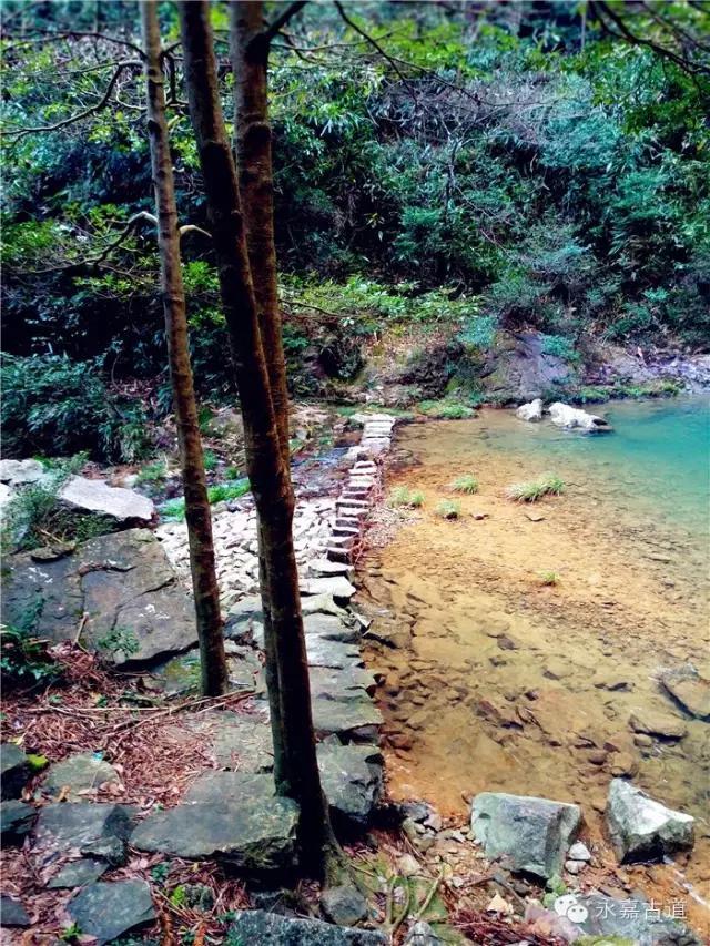 温州吊坦漈古道，瀑飞水奔，奇石林立，箬叶招人，风景奇美