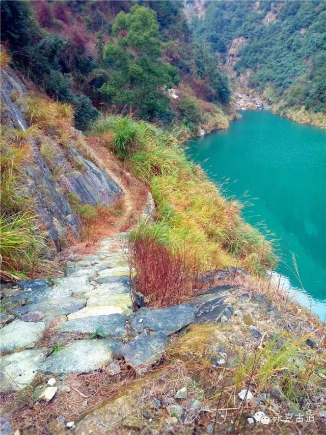 温州吊坦漈古道，瀑飞水奔，奇石林立，箬叶招人，风景奇美