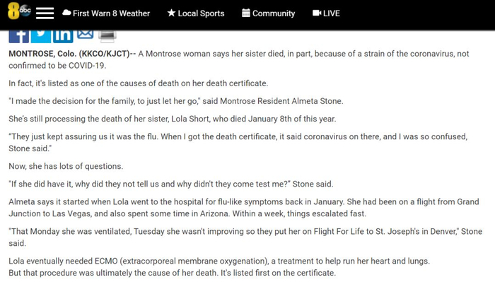 图自KJCT8新闻网的报道