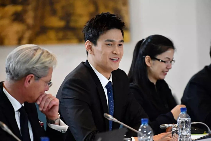 孙杨在听证会上 图源：新华社