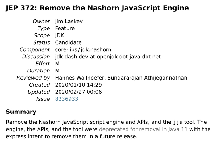 2020年第一个候选Java增强提案,删除Nashorn JavaScript引擎_手机新浪网