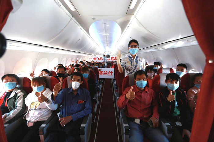 海南航空包机 图源：海南航空