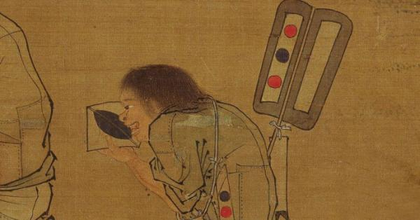 李唐《灸艾图》中的小学徒