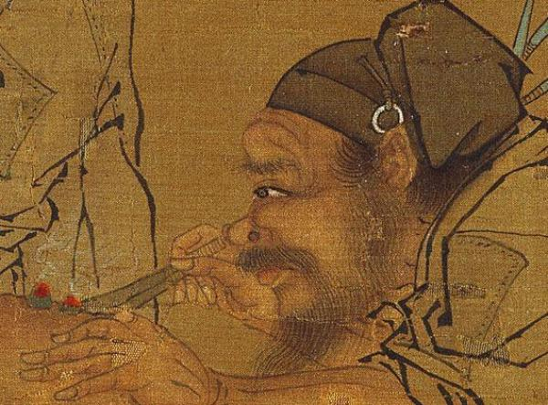 李唐《灸艾图》中的医生