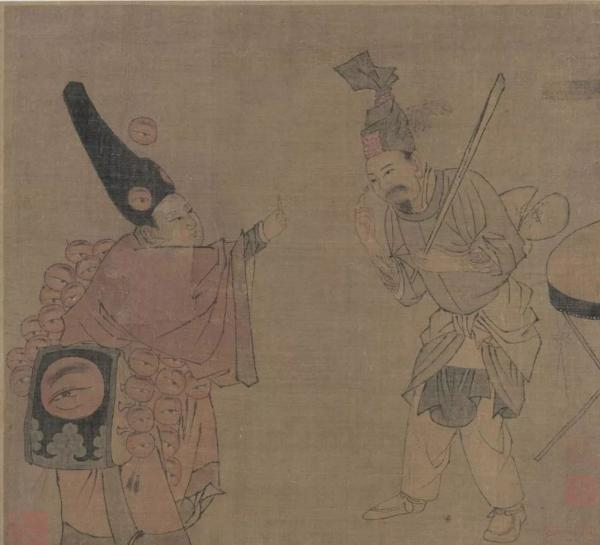 《杂剧眼药酸图》册页  故宫博物院藏