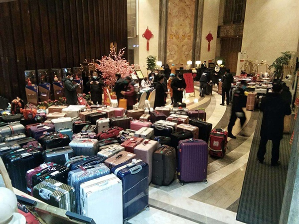 浙江省第二批医疗队专家抵达鑫宝来酒店&nbsp;本文图均为受访者提供