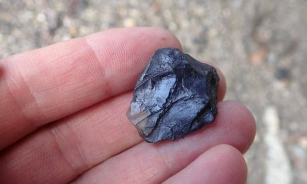 火灾损坏的石制工具