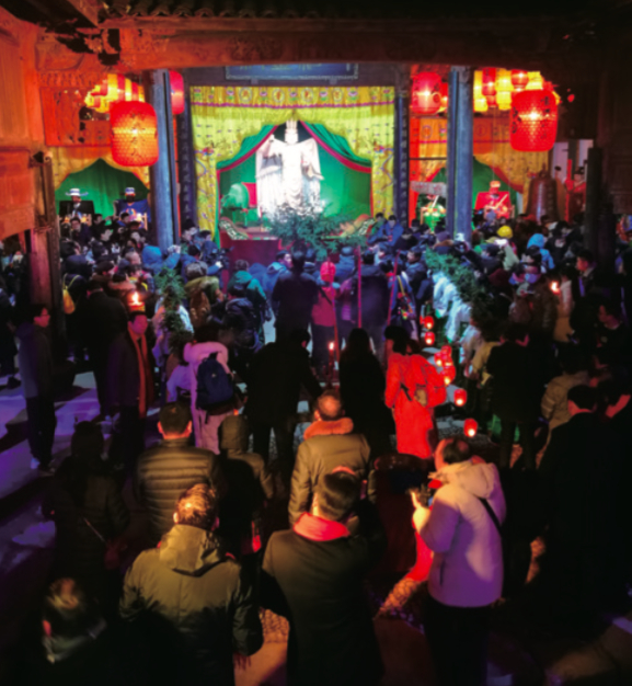 衢州九华立春祭上祭拜春神句芒