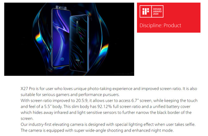 vivo x27 pro再次定义了真全面屏,被称为"塔罗屏"