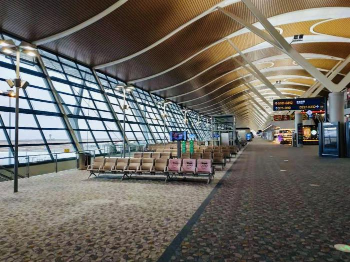 浦东国际机场国际航班候机大厅（图：张晟）