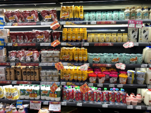 北京市顺义区BHG生活超市（华联购物中心店）乳制品售卖区