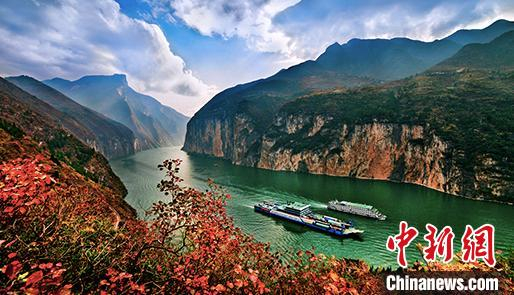 重庆奉节夔门黄金水道。　李永鑫 摄