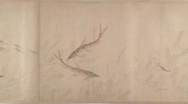 元 周东卿 《鱼乐图》（局部） 1291年