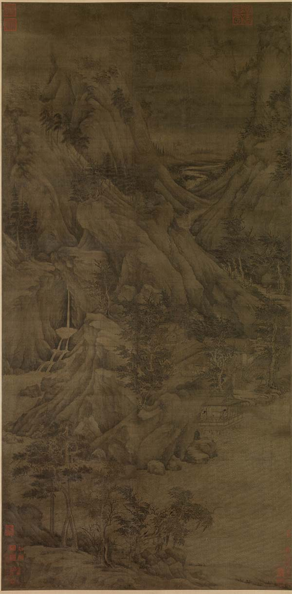 （传）五代董源（元）《溪岸图》