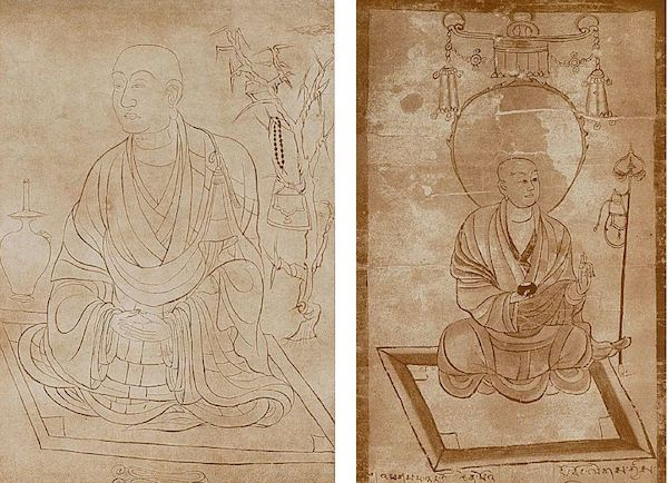 〔图十七〕 敦煌藏经洞所出绘本中的挎包