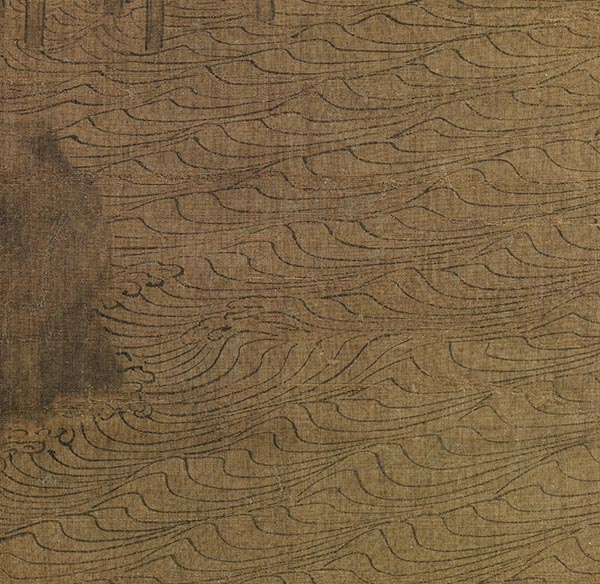 （传）五代董源《溪岸图》（局部）