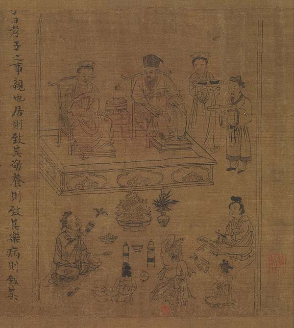 北宋 李公麟 《孝经图》（局部） 约1085年