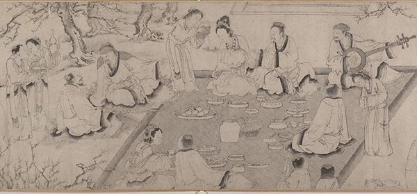 赵苍云《刘晨阮肇入天台山图》（局部）13世纪晚期至14世纪早期