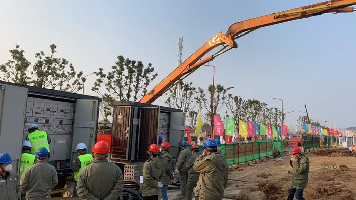 雷神山医院工地现场