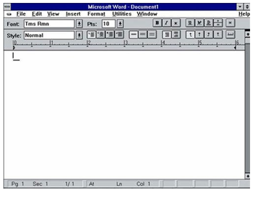 早期Office版本（截图为Office 4.0）