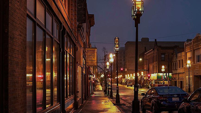  △华盛顿街上空无一人