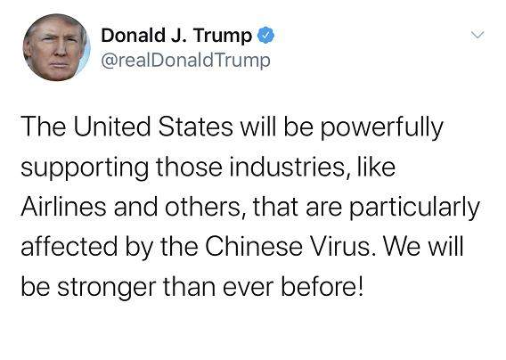 △特朗普社交媒体发文截图