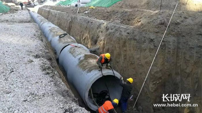 河北省唐山市雨污分流改造现场。河北省住房和城乡建设厅/供图