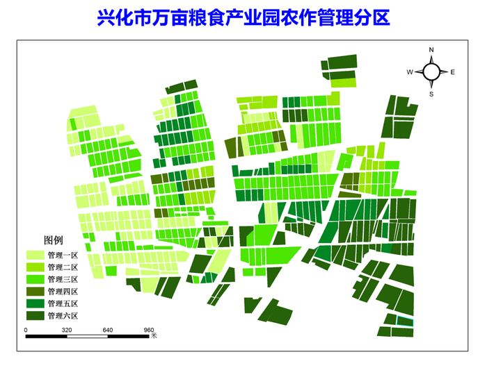 兴化市万亩粮食产业园农作管理分区，受访者供图