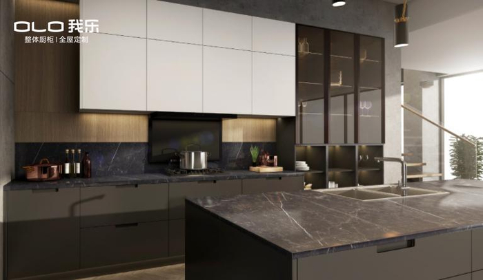 （我乐厨柜石英石台面）