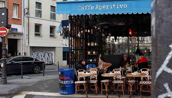  3月15日，法国巴黎“封城”前一天 图片来源：受访者张旭