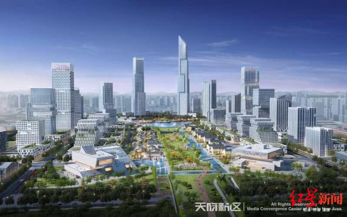 ▲天府总部商务区效果图