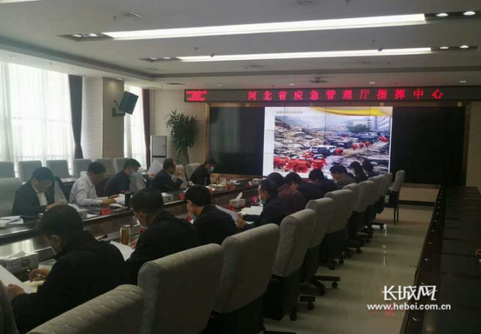 地震灾害演练桌面推演现场。田桂云 供图