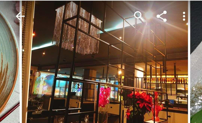  贝加莫涉事日料餐厅内景。受访者饶俊媚提供网络截图