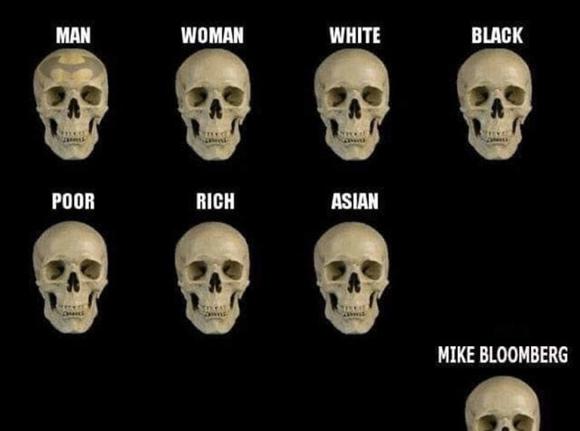 特朗普粉丝在社交媒体上制作的嘲讽布隆伯格身高的“效果图”