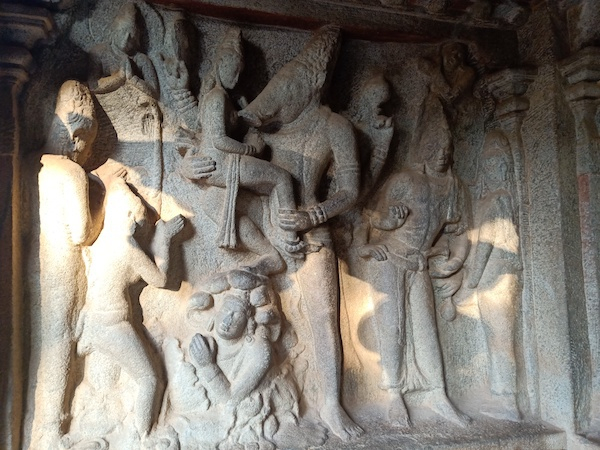 “野猪救地母”，瓦拉哈石窟。