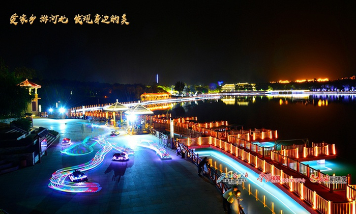《汉王夜景》拍摄于河北省衡水市安平县。刘劲松 摄