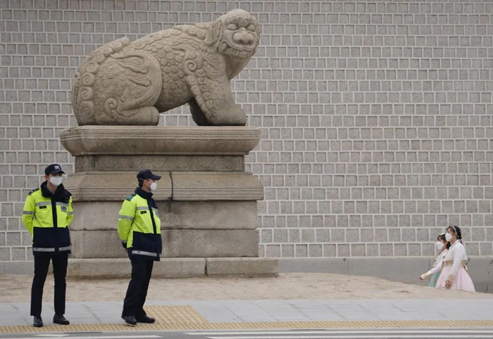 ▲首尔街头（中新社记者&nbsp;曾鼐 摄）