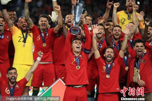 资料图：葡萄牙国家队夺得欧国联冠军。图片来源：Osports全体育图片社