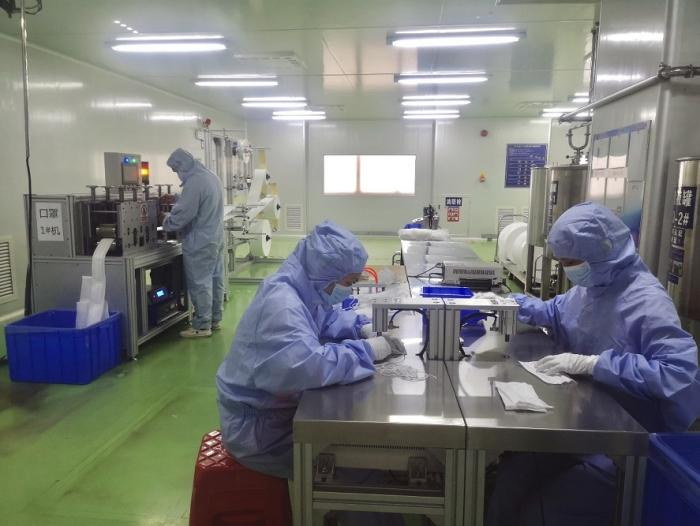（维达江门东侯工厂口罩生产线）