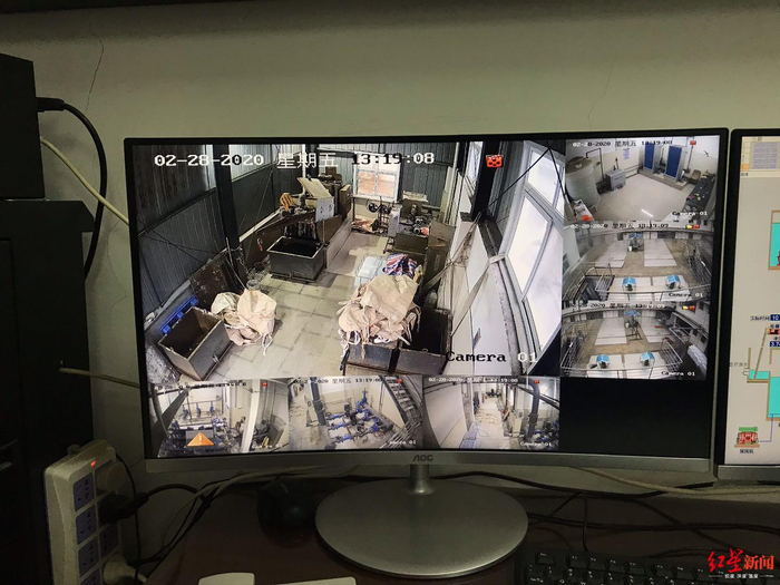 ▲污水处理站中控室