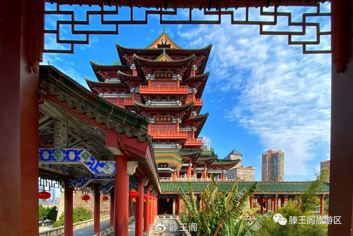 南昌滕王阁旅游区于3月5日正式恢复开放