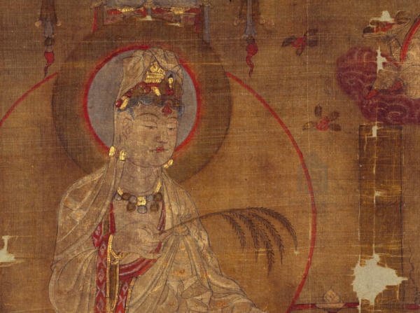 白衣观音像页中的观音