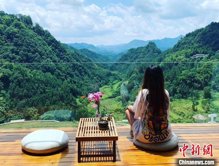 自然乡野高端民宿“五号山谷”的优美风景。 受访者供图