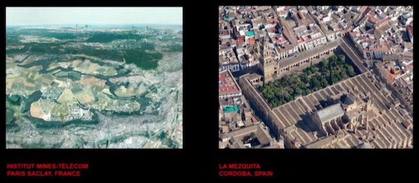 左：巴黎萨克莱矿业电信学校联盟大楼 右：科尔多瓦的清真寺