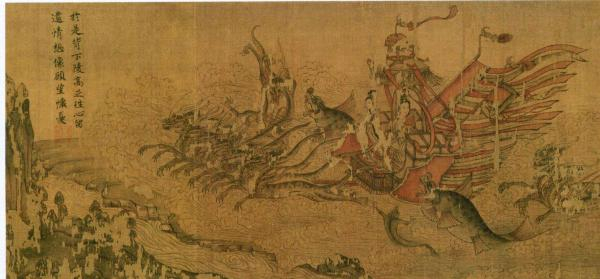 顾恺之绘《洛神赋图》局部