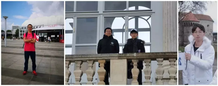募捐团队，左起：吴其非、费浩翔、林思远、王奕