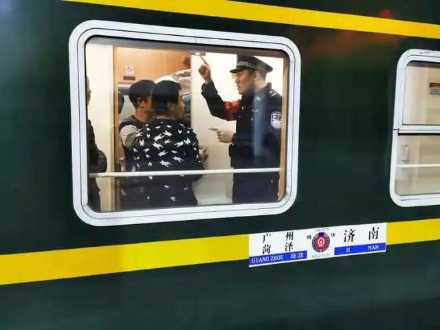 ▲于忠元值乘的T179次列车（图据济南铁路公安）